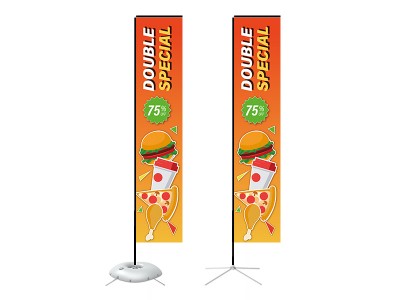 Rectangular Banner - X-Large 13ft - with Cross Base