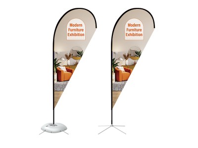 Teardrop Banner - Large 11ft - with Cross Base