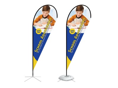 Teardrop Banner - X-Large 15ft - with Cross Base