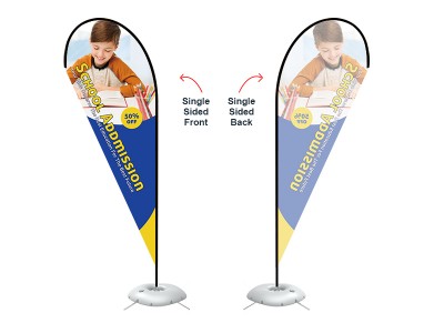 Teardrop Banner - X-Large 15ft - with Cross Base