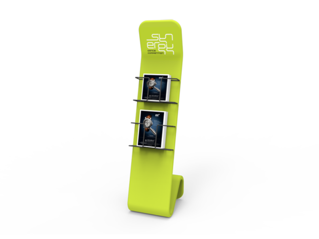 Snakelike Brochure Stand with Graphics