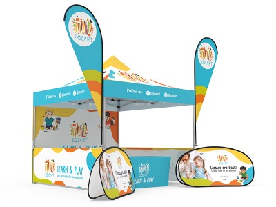 Pop-up Canopy 10x10ft Custom Package 11