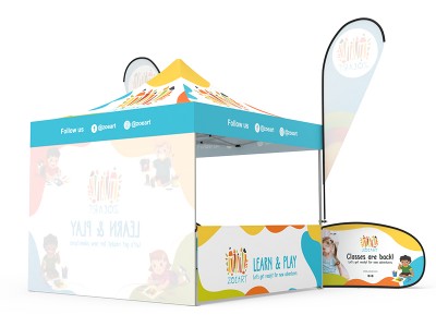 Pop-up Canopy 10x10ft Custom Package 11