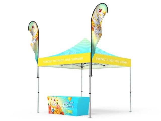 Pop-up Canopy 10x10ft Custom Package 13