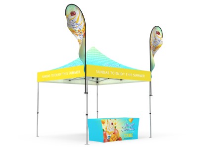 Pop-up Canopy 10x10ft Custom Package 13