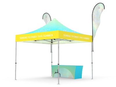 Pop-up Canopy 10x10ft Custom Package 13