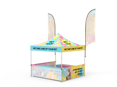 Pop-up Canopy 10x10ft Custom Package 14