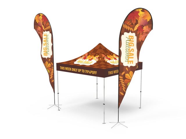 Pop-up Canopy 10x10ft Custom Package 18