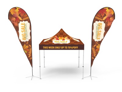 Pop-up Canopy 10x10ft Custom Package 18