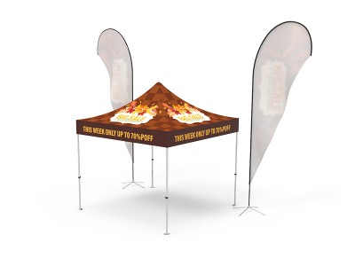 Pop-up Canopy 10x10ft Custom Package 18