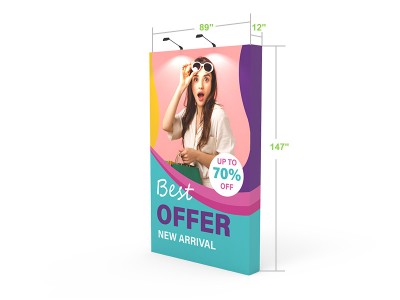 Straight - 8x12ft - Pop Up Banner Display