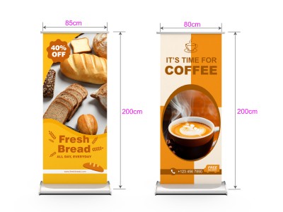 Deluxe Single Side Printed Roll Up Banner Stand with Teardrop Base 