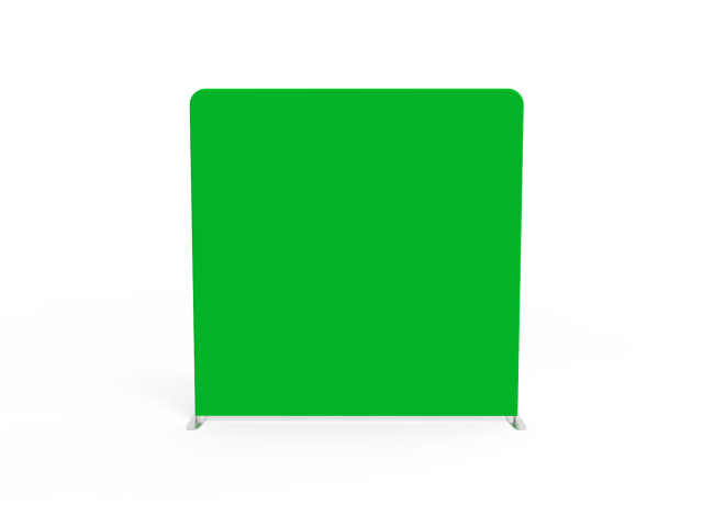 8ft Straight Pillow Case Green Screen Backdrop