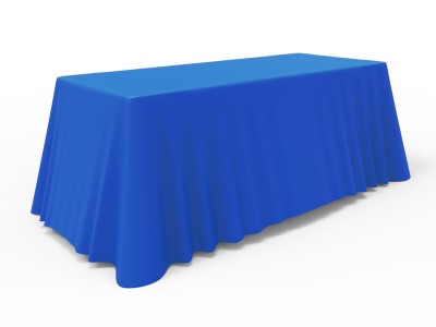 6ft Blank Loose Table Throw - Blue