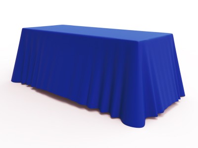 6ft Blank Loose Table Throw - Blue