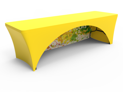 8ft Stretch Fit Table Cover with Open Back