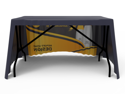4ft Loose Table Throw 3-Sided
