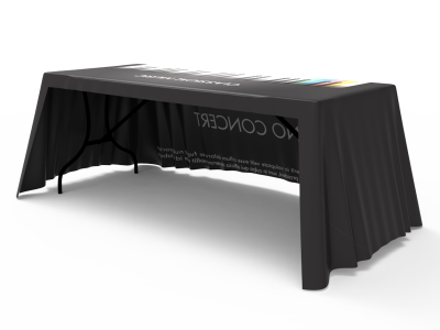 6ft Loose Table Throw 3-Sided