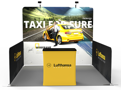 10 x 10ft Portable Tension fabric Trade Show Booth 01