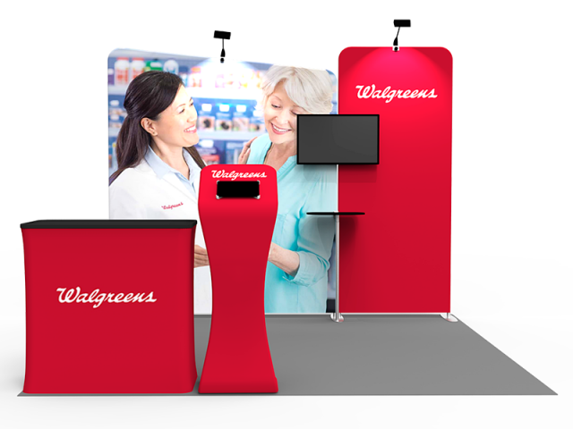 10 x 10ft Portable Tension fabric Trade Show Booth 03
