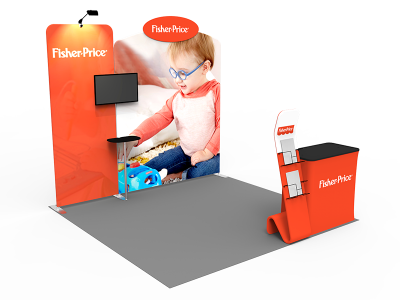 10 x 10ft Portable Tension Fabric Exhibition Booth 04