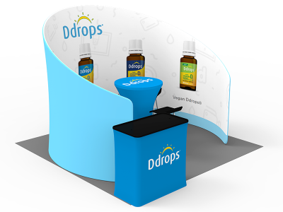 10 x 10ft Portable Exhibition Stand Display Booth 09